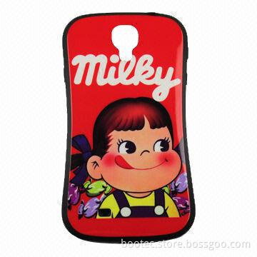 Plastic Case for Samsung Galaxy S4 i9500, TPU + PET Materials, OEM and ODM Orders are Welcome